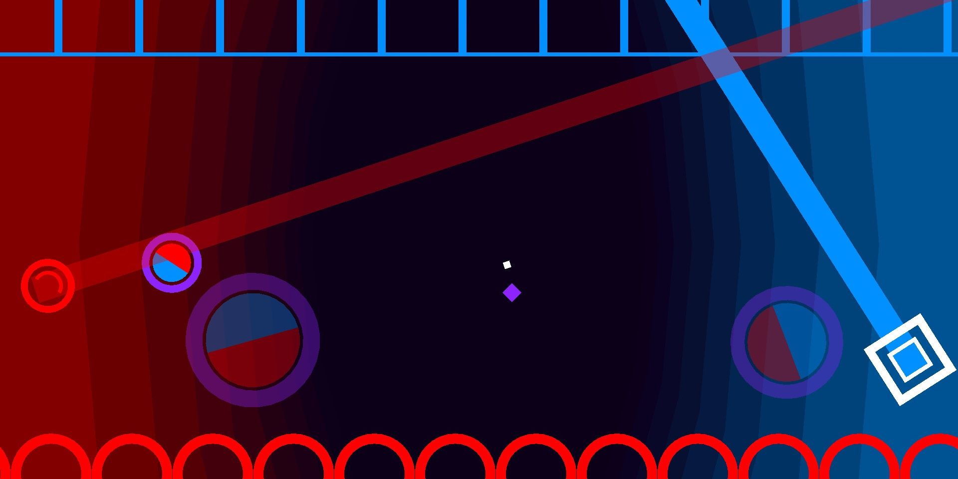 Project Arrhythmia stage where beams target the player