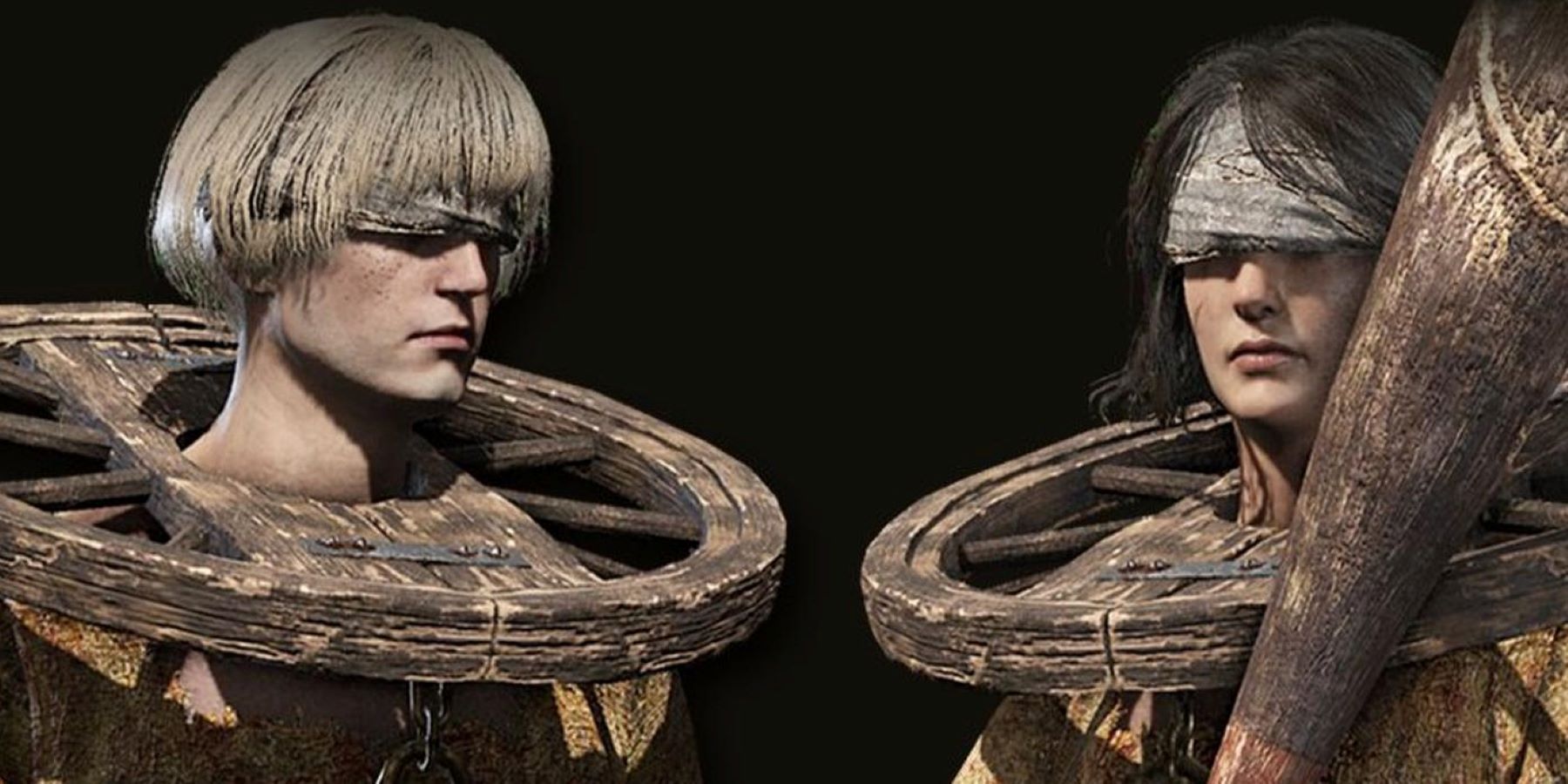 The two versions of the Prophet class standing next to each other in the Elden Ring menu