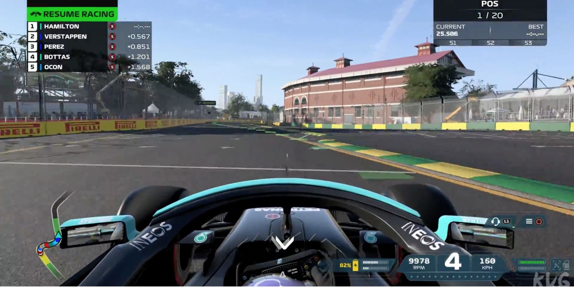Realistic Racing Games - F1 2021- Player in pole position