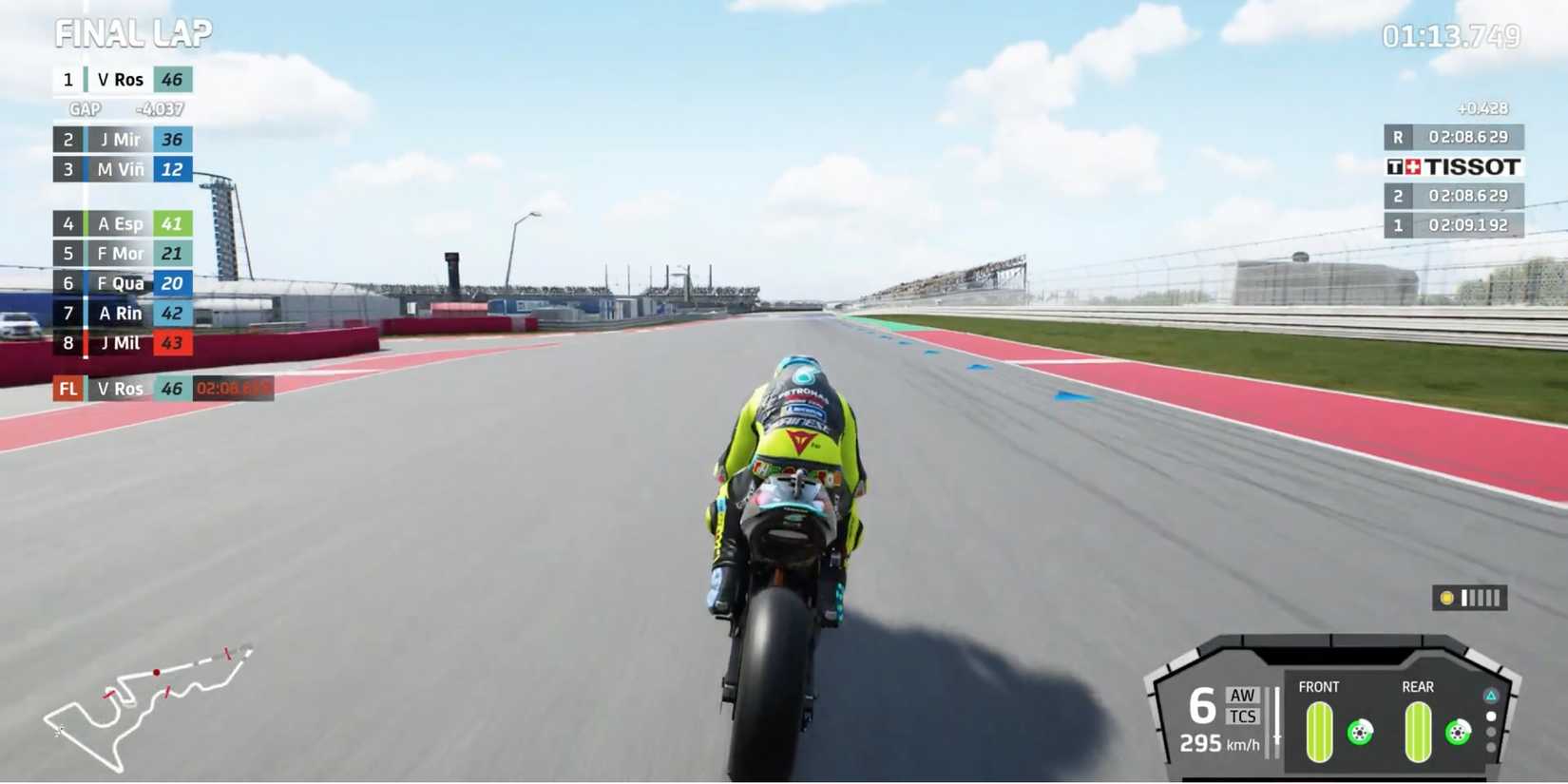 Realistic Racing Games - MotoGP 2021 - Player riding at top speed