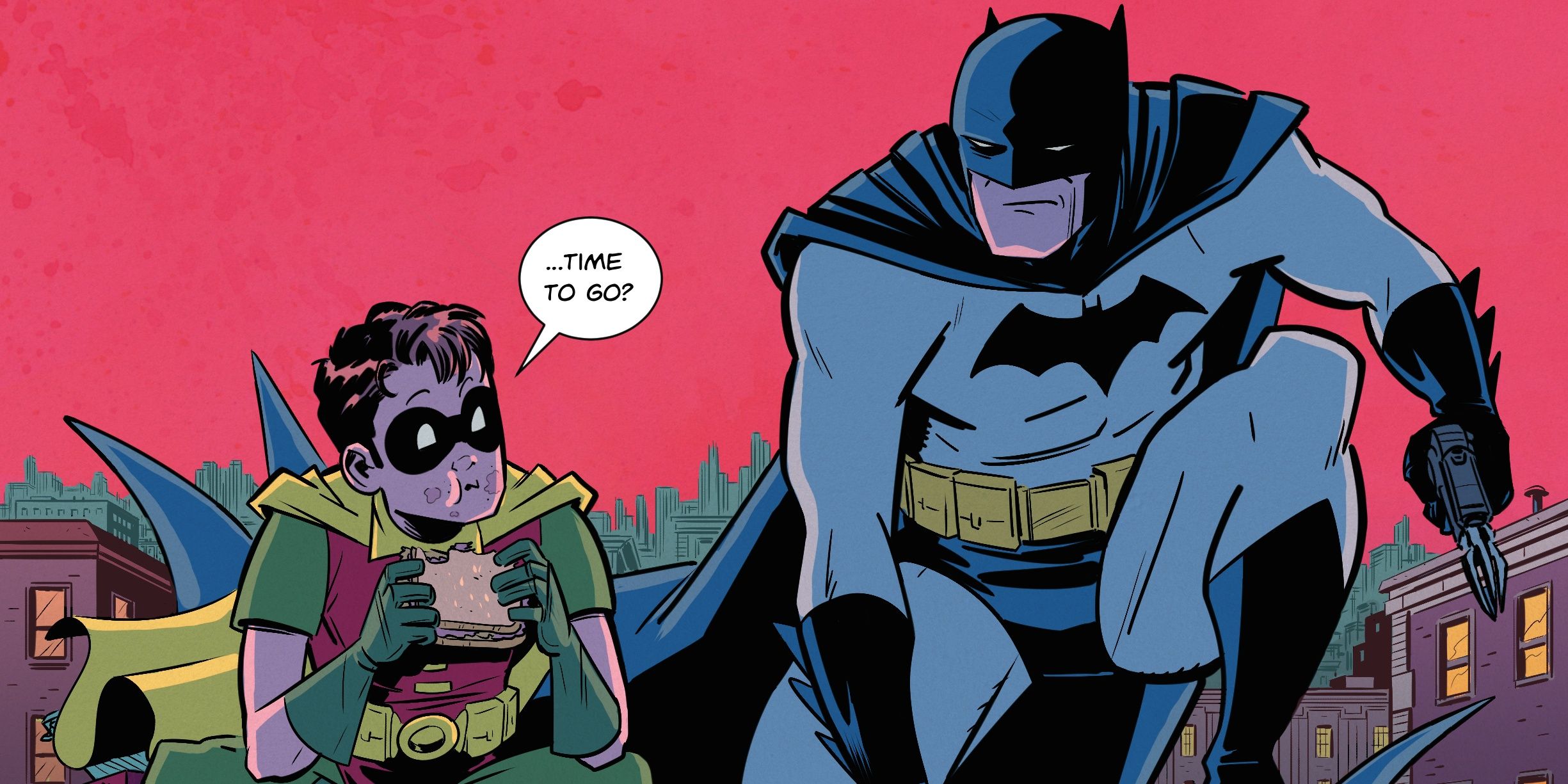 Robin and Batman comic Cropped