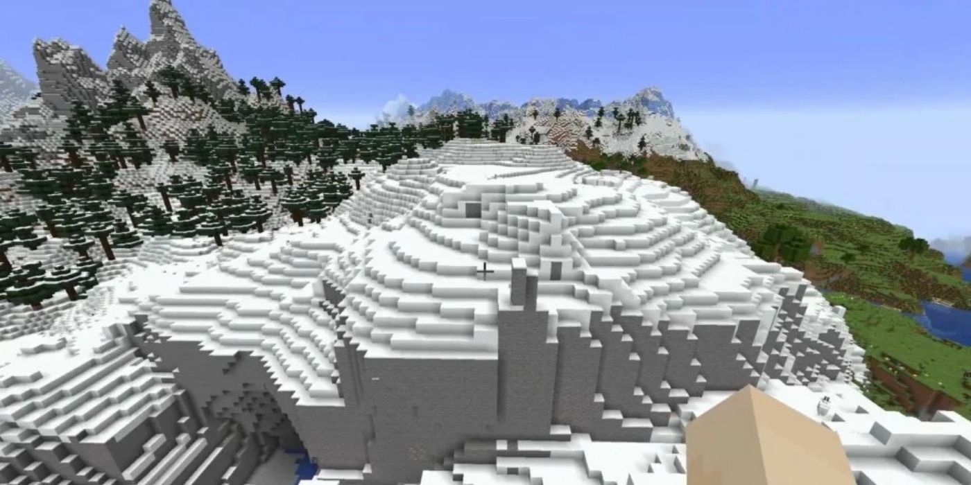 SNOWY SLOPES new minecraft biome for 1.18 update