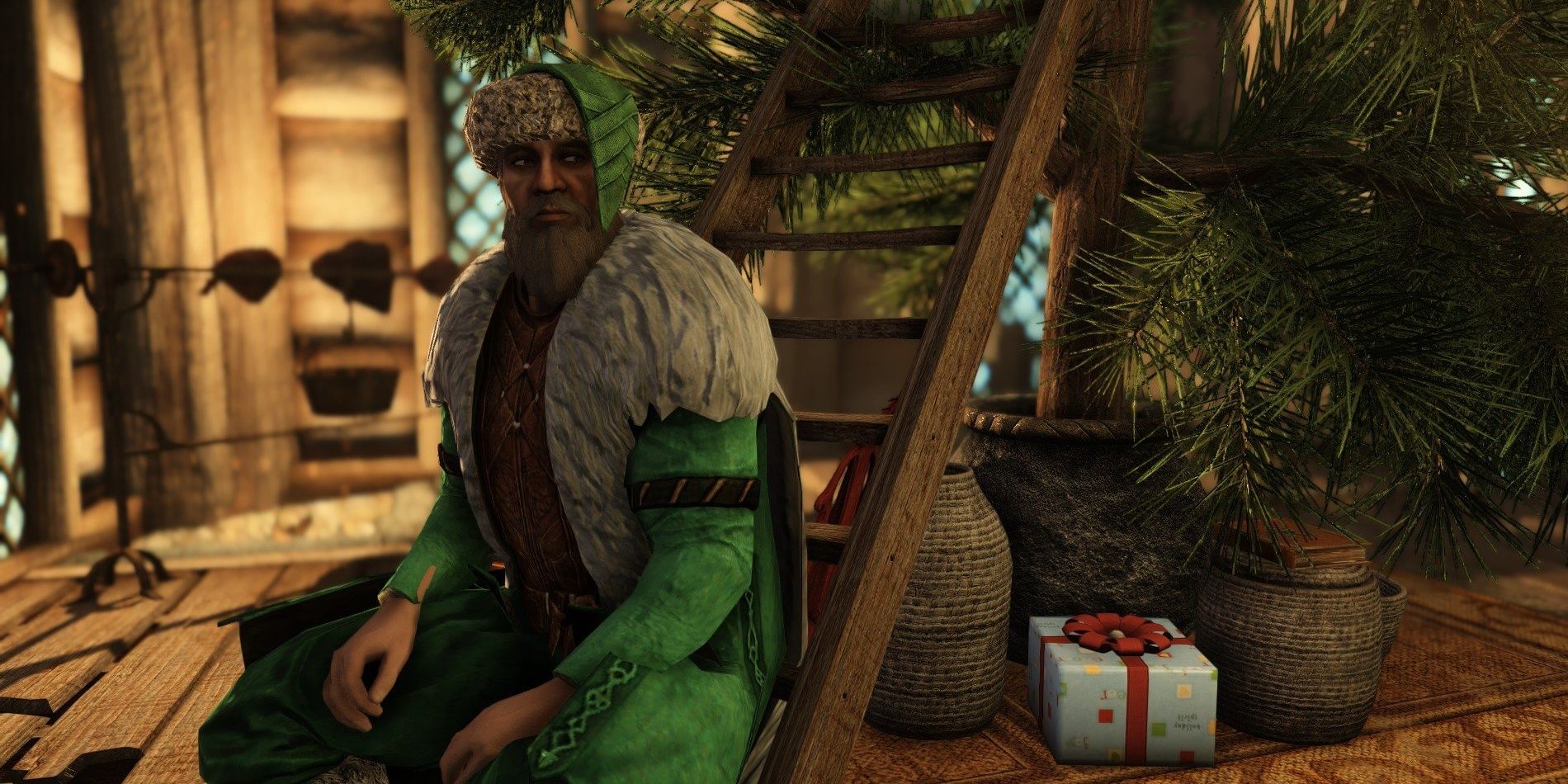 Santa Claus from Santanism quest mod Skyrim