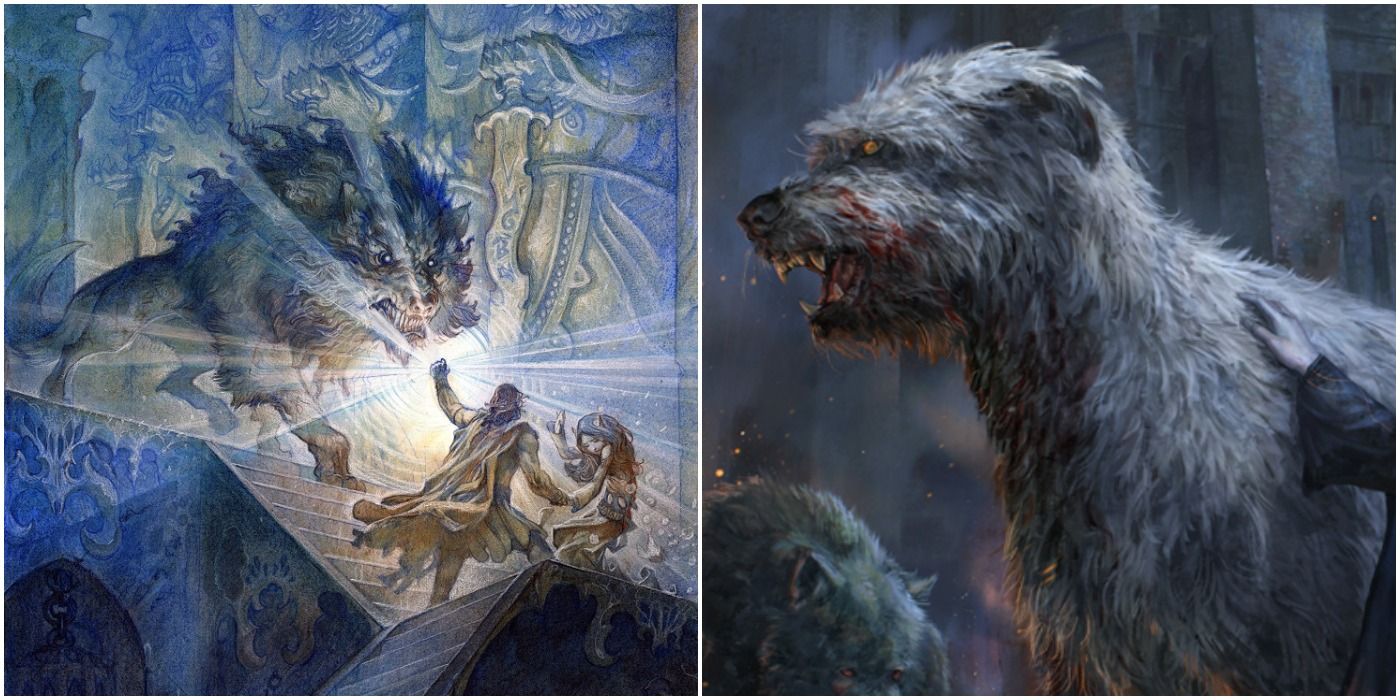 Sauron, Huan, and Luthien in The Silmarillion