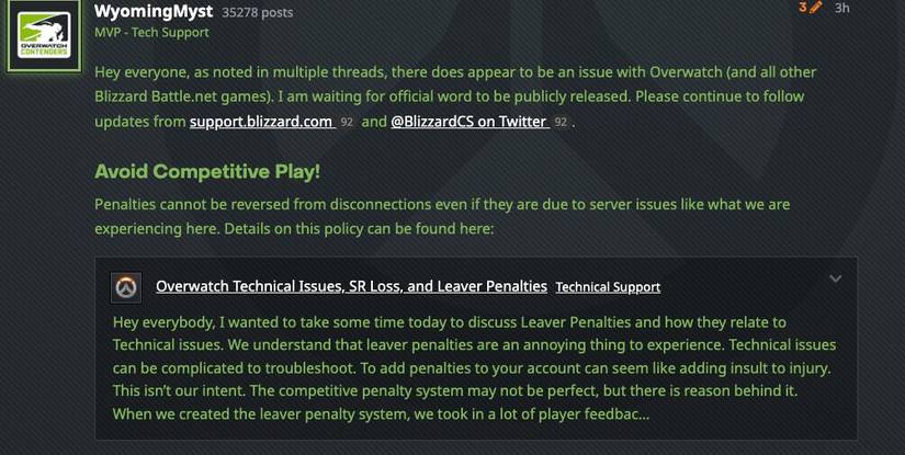 Blizzard Forum DDoS Outage