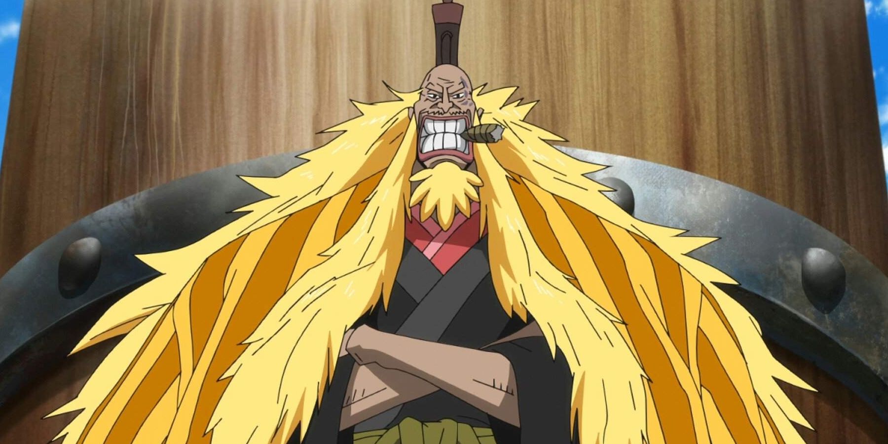 Shiki, captain of the Golden Lion Pirates
