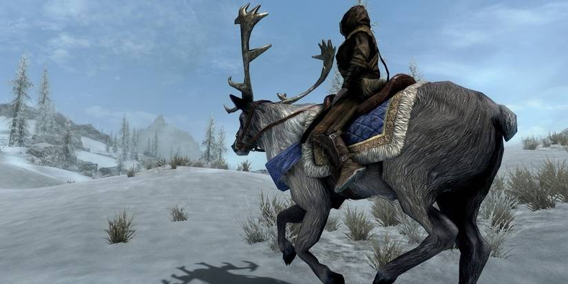 Skyrim Anniversary Saturalia Guide Reindeer Mount