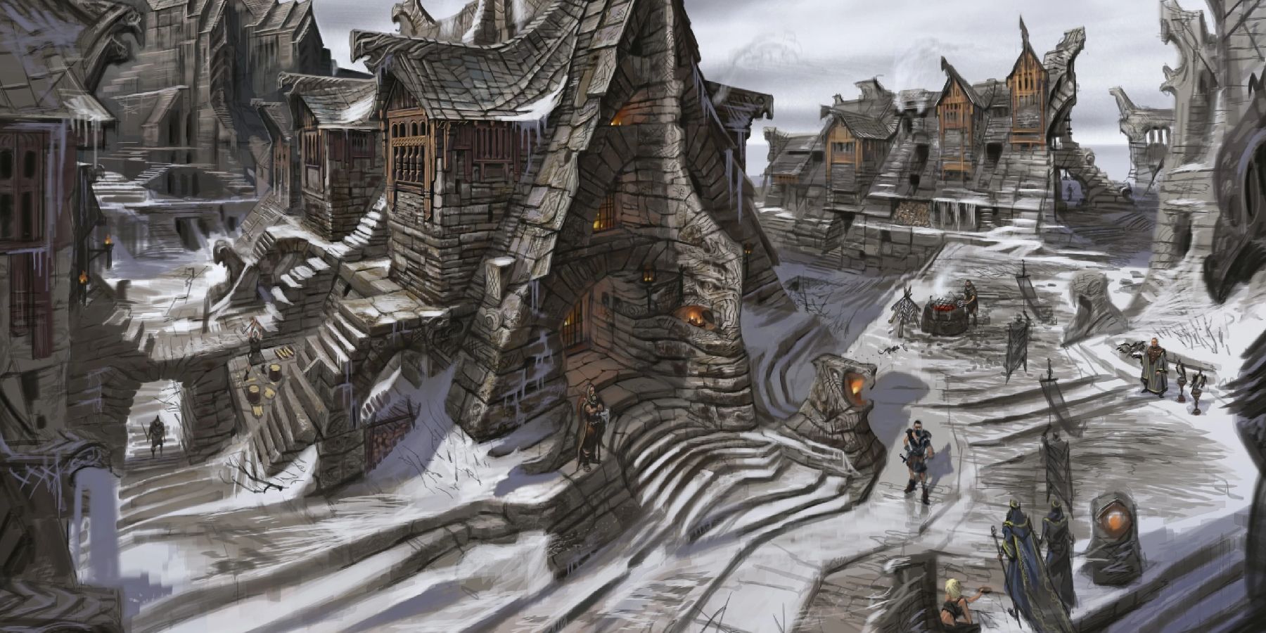 Skyrim Blood on the Ice Guide Quest Windhelm Art