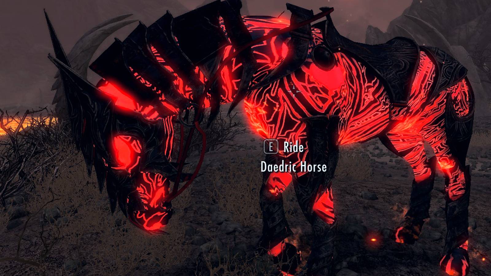 Skyrim Daedric Horse Guide Mount