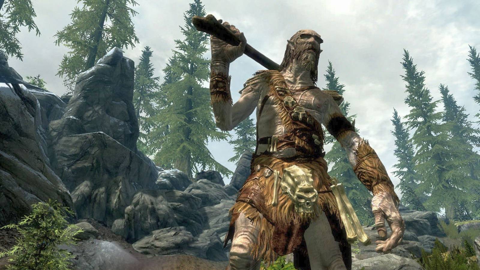 Skyrim Giant Sends Enemy Flying in Hilarious Clip