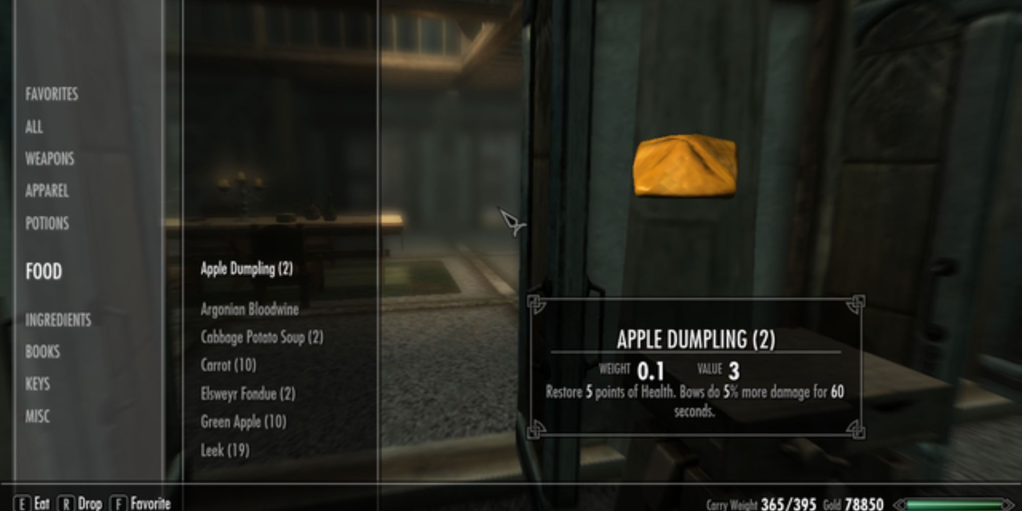 Skyrim Hearthfires Apple Dumpling