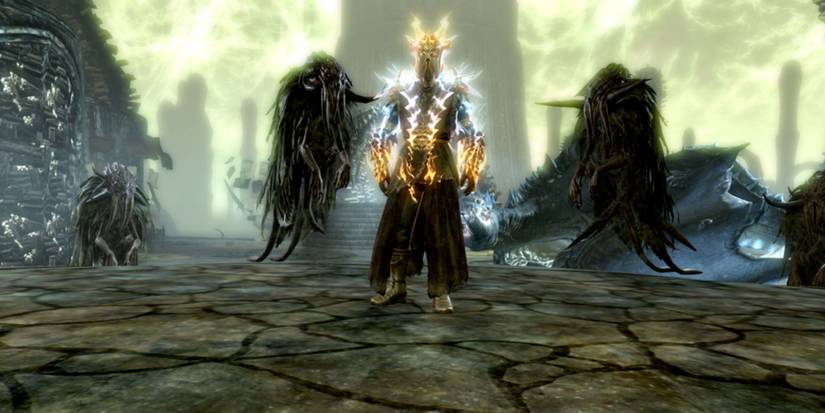 Skyrim Miraak Using Dragon Aspect