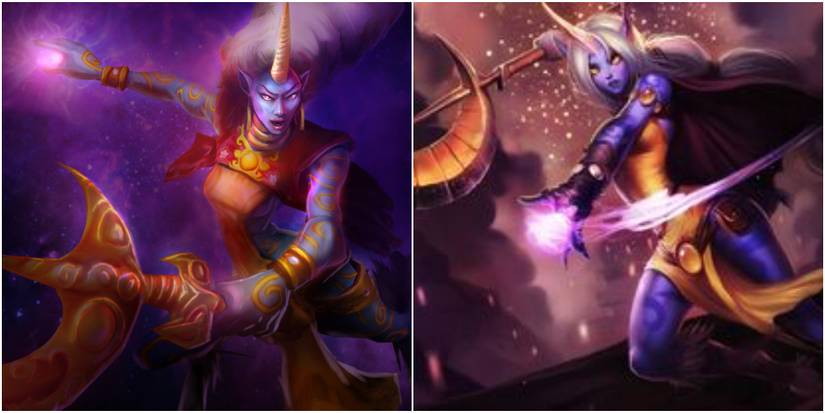 Soraka's Original & Current League of Legends splash art