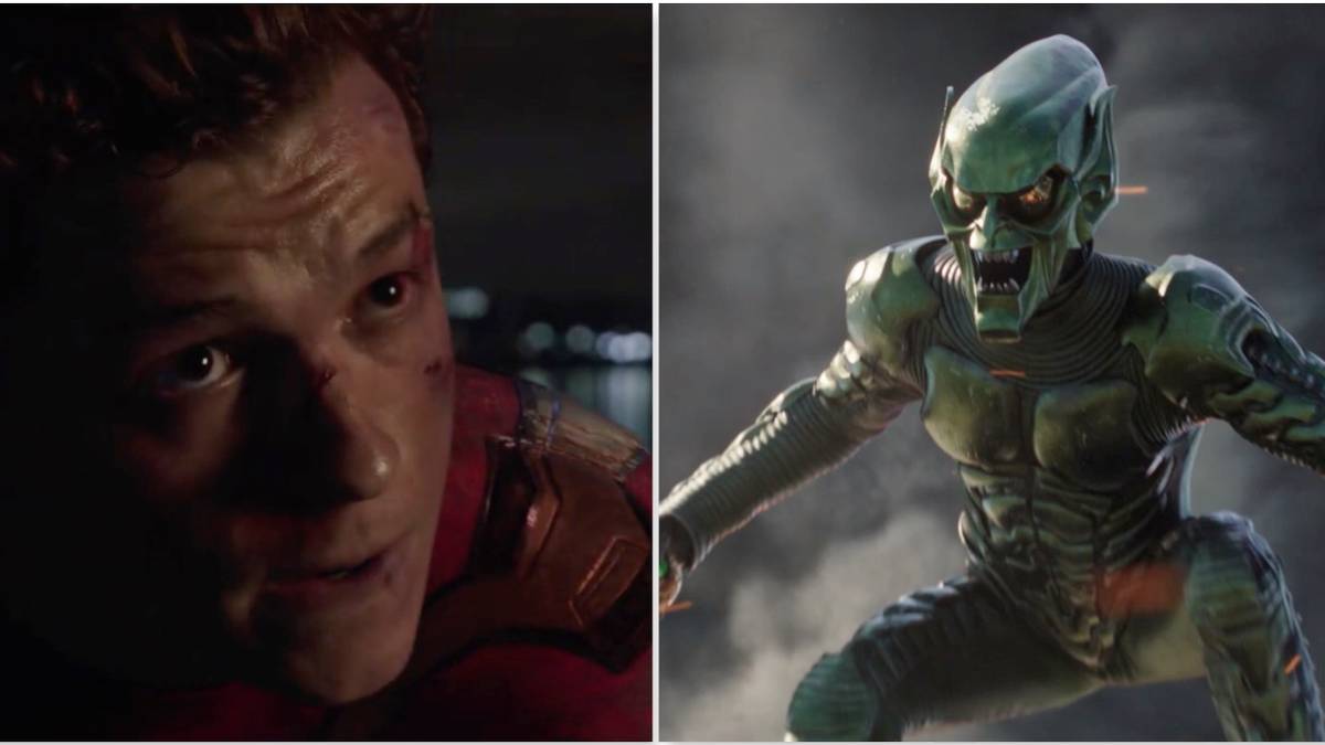 Peter and the Green Goblin from Spider-Man: No Way Home