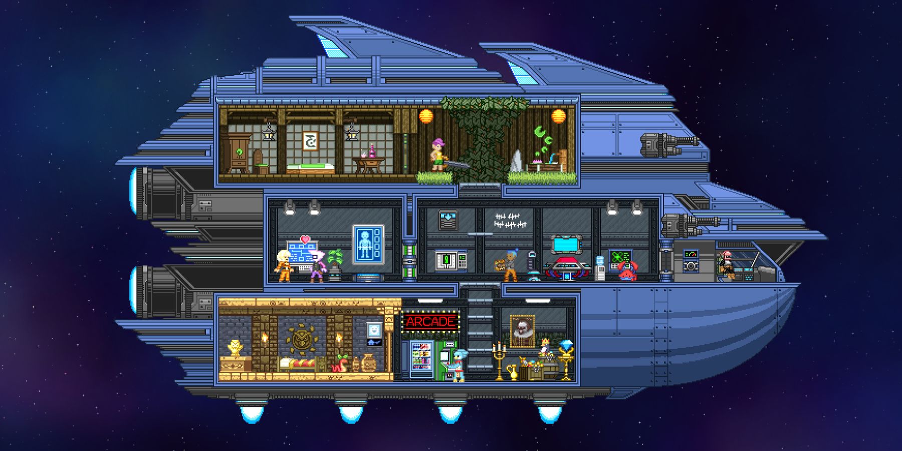 Starbound game ship