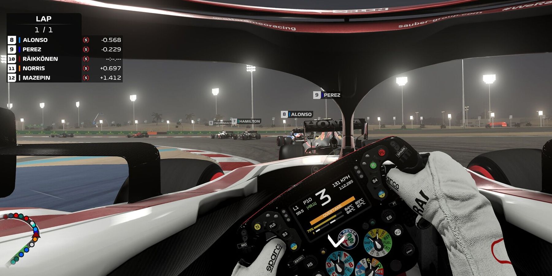 Steering in F1 2021 Game