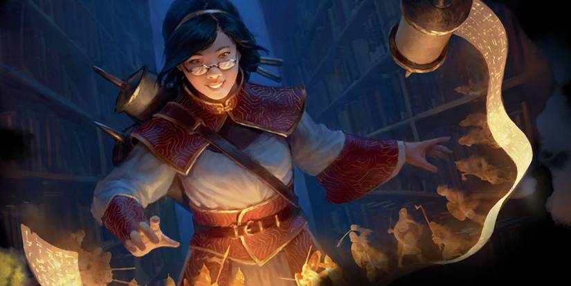 Strixhaven-A-Curriculum-of-Chaos-Mage-with-spirit-scroll