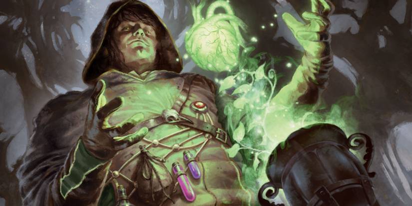 Strixhaven-A-Curriculum-of-Chaos-Witherbloom-Student-using-growth-magic