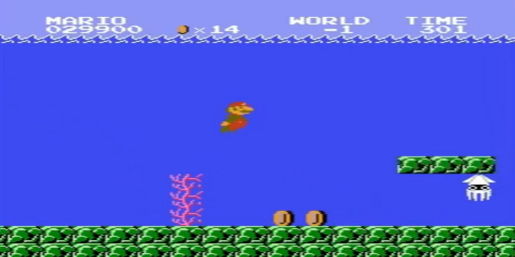 Super Mario Bros World -1 Minus World Glitch