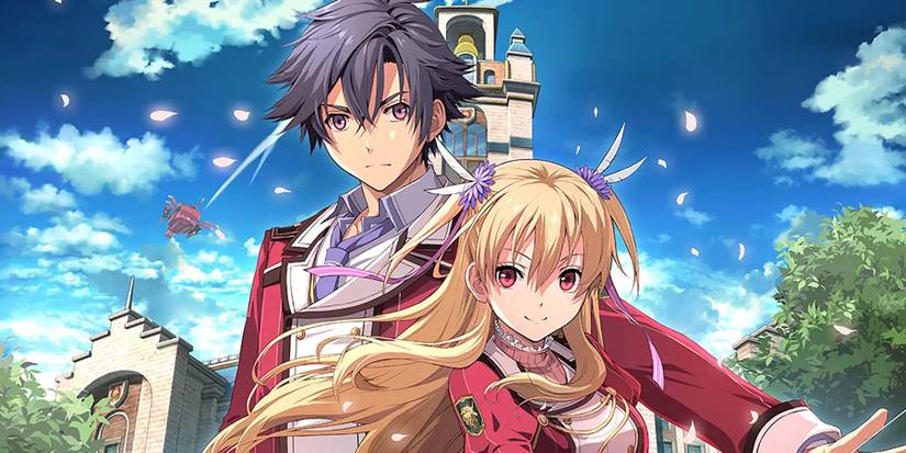 Two characters from The Legend of Heroes: Trails of Cold Steel