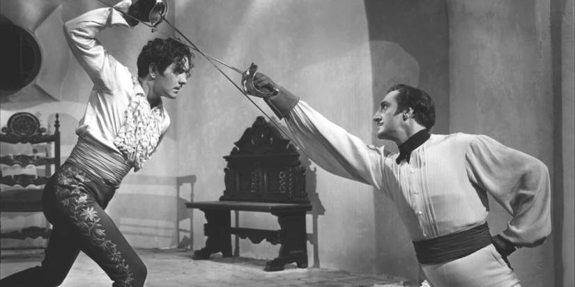 Diego and the capitan in The Mark of Zorro