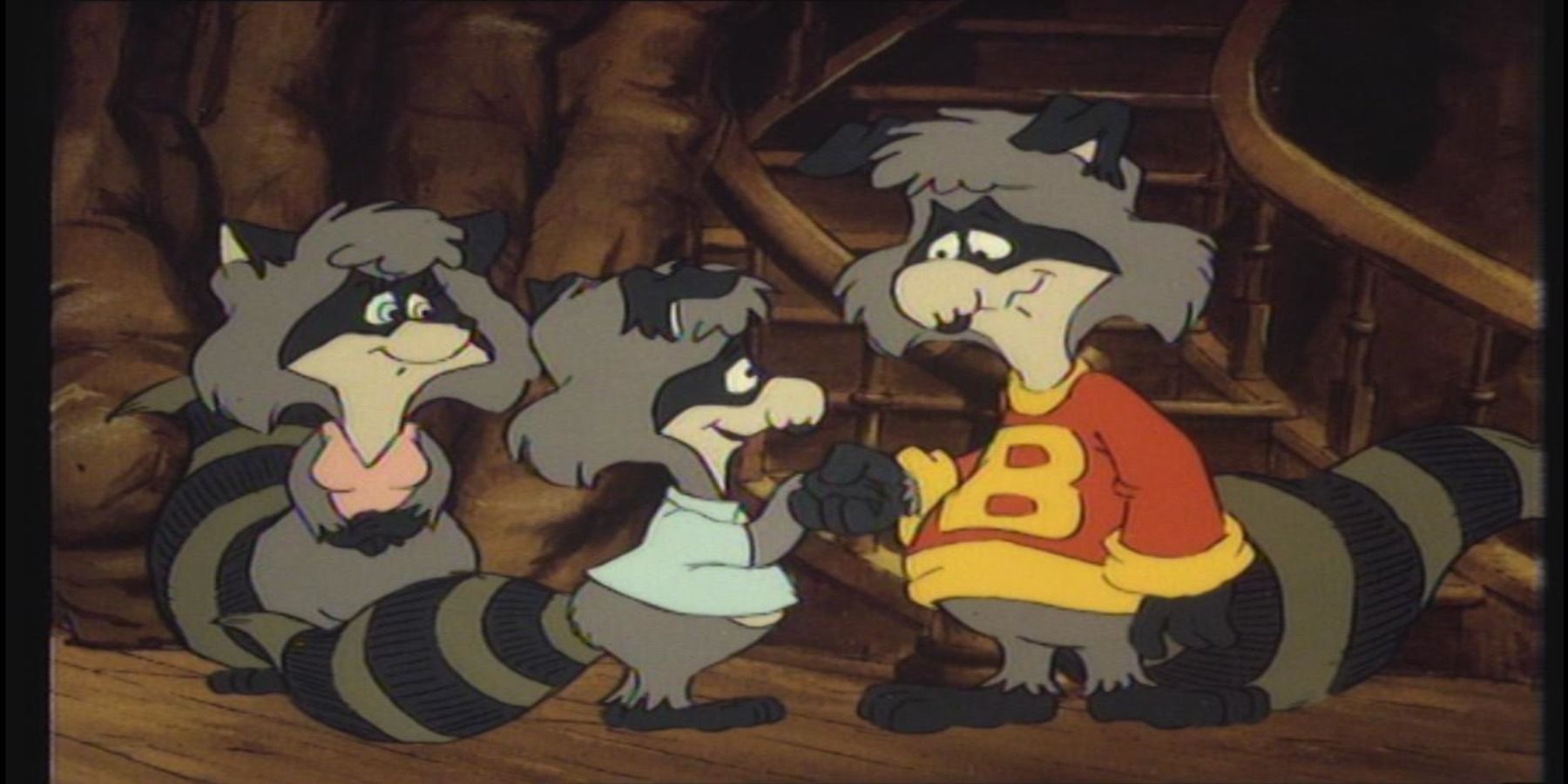 The Raccoons main characters bert and his friends screenshot