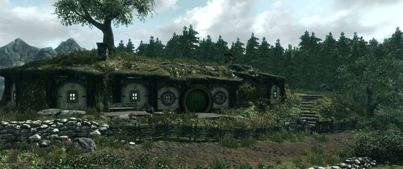 The Shire from The Middle Earth Redone Mod In Skyrim