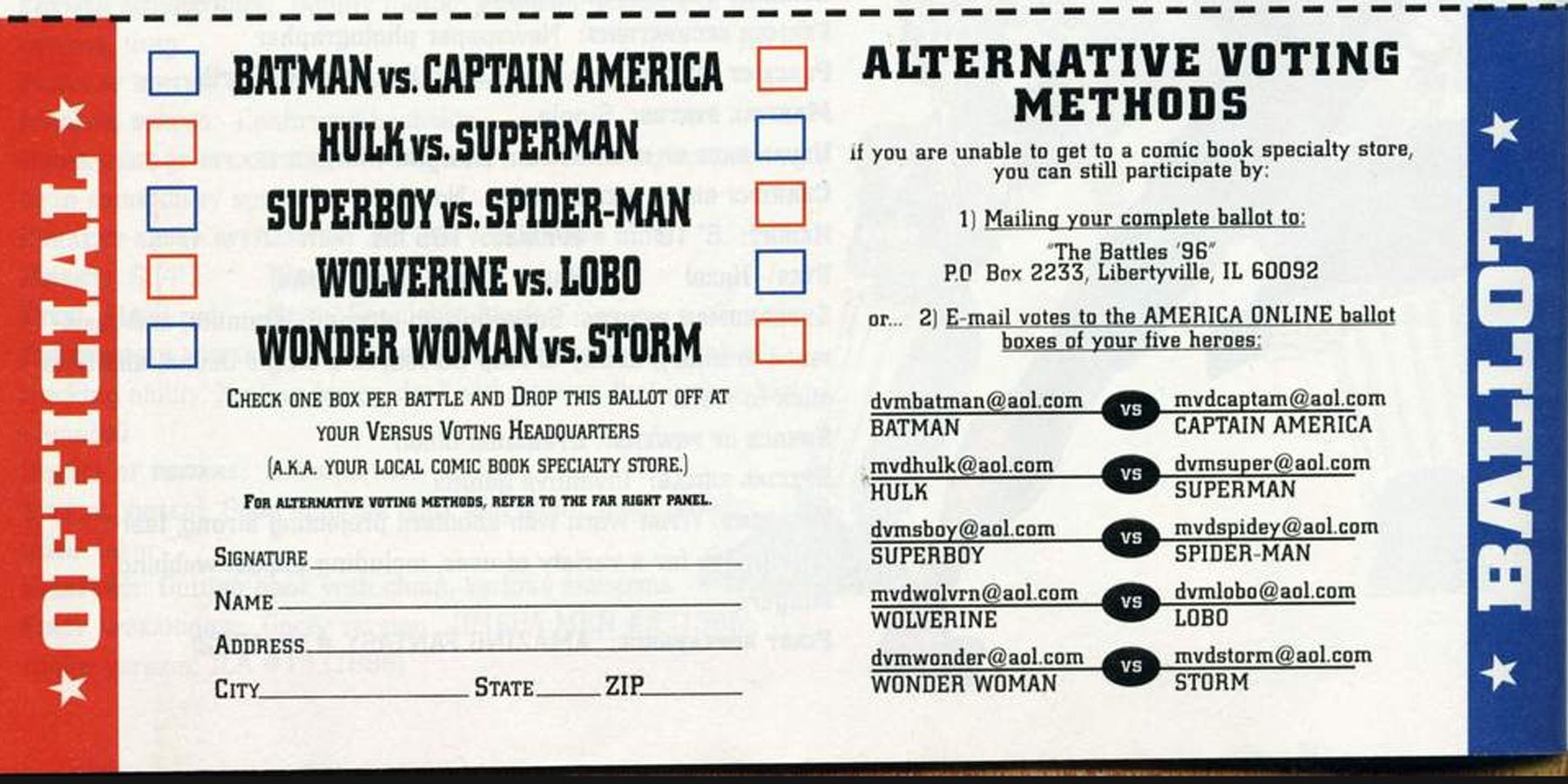 The Special Ballot for the Fight