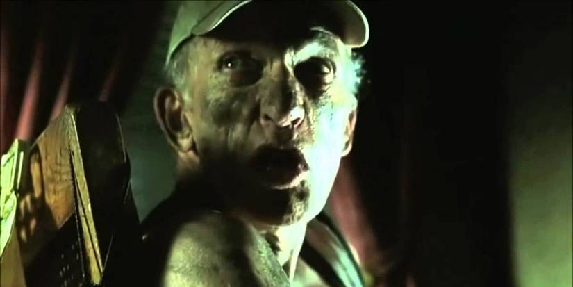 Closeup of Old Monty from The Texas Chain Saw Massacre