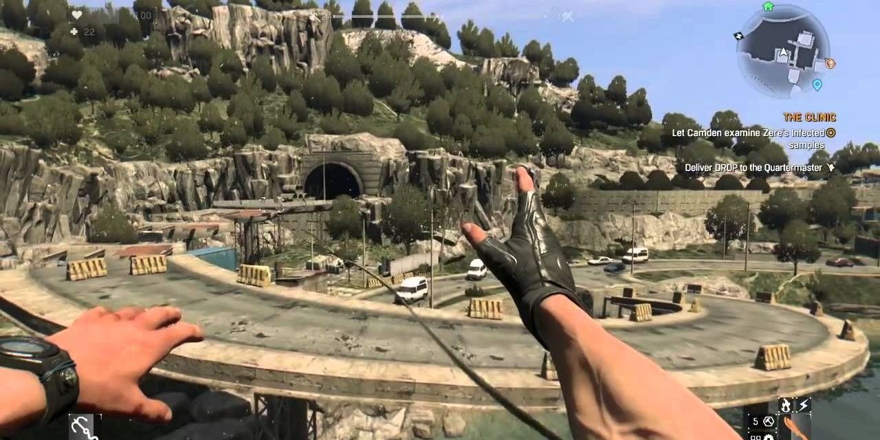 The grappling hook in Dying Light