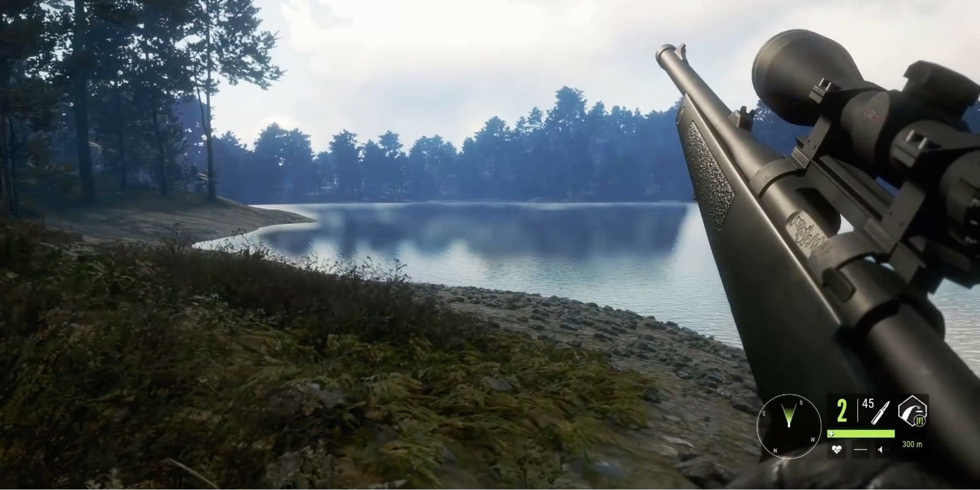 TheHunter: Call of the Wild - Player shoots animal at a distance with Martensson 6.5mm Thunder