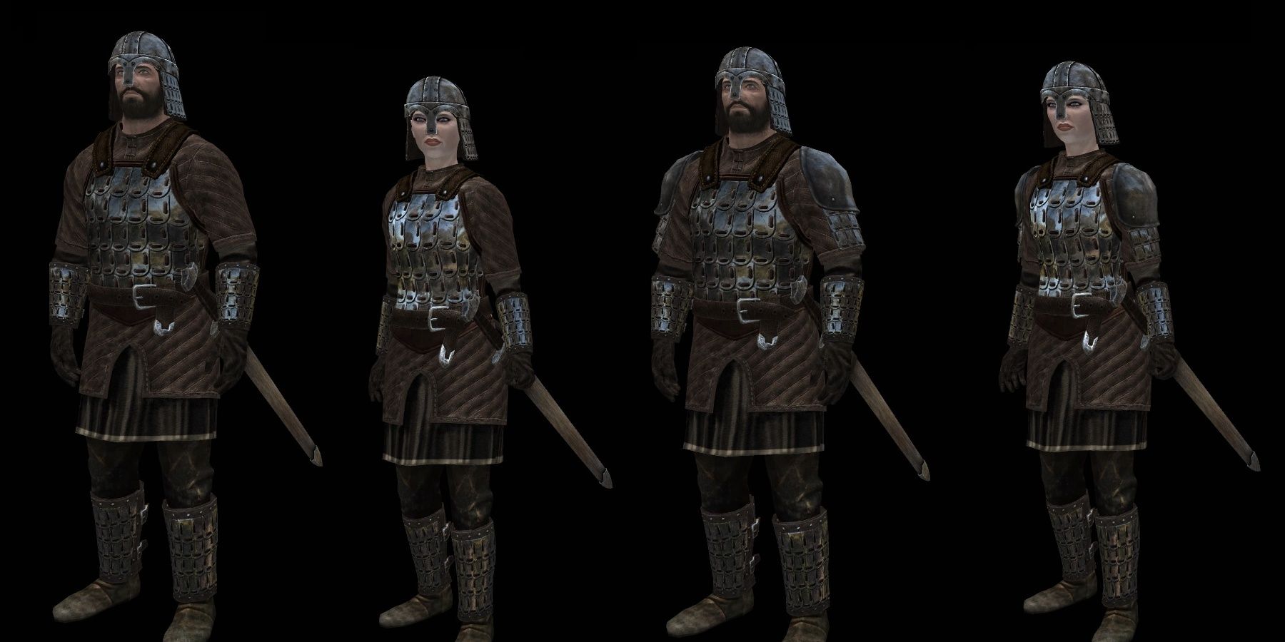 Viking style Lamellar armor from NordwarUA's armor pack