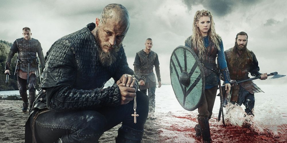 Ragnar, Floki, Lagertha, Bjorn, and Rollo in Vikings