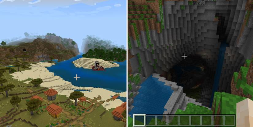 VillageBiomePortalCaveJungleCaveMinecraft