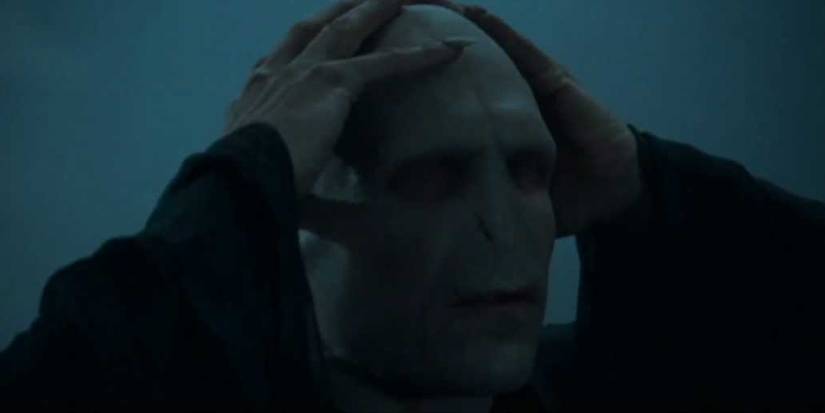 Voldemort in cemetery in Goblet of Fire