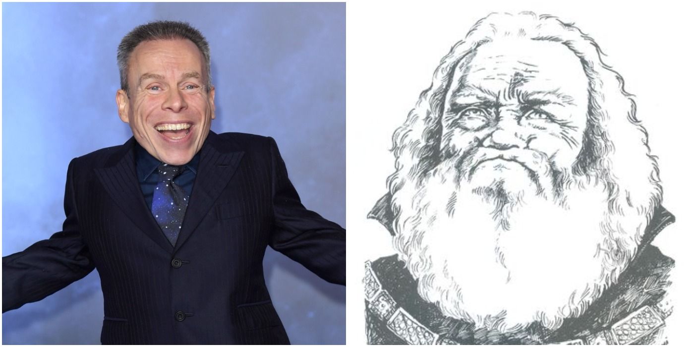 Warwick Davis and Molnar in The Witcher