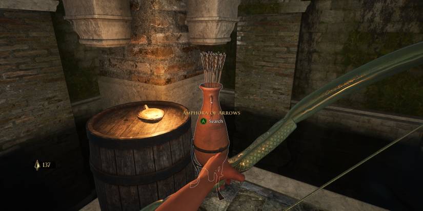 The Forgotten City arrow amphra in the cisterns