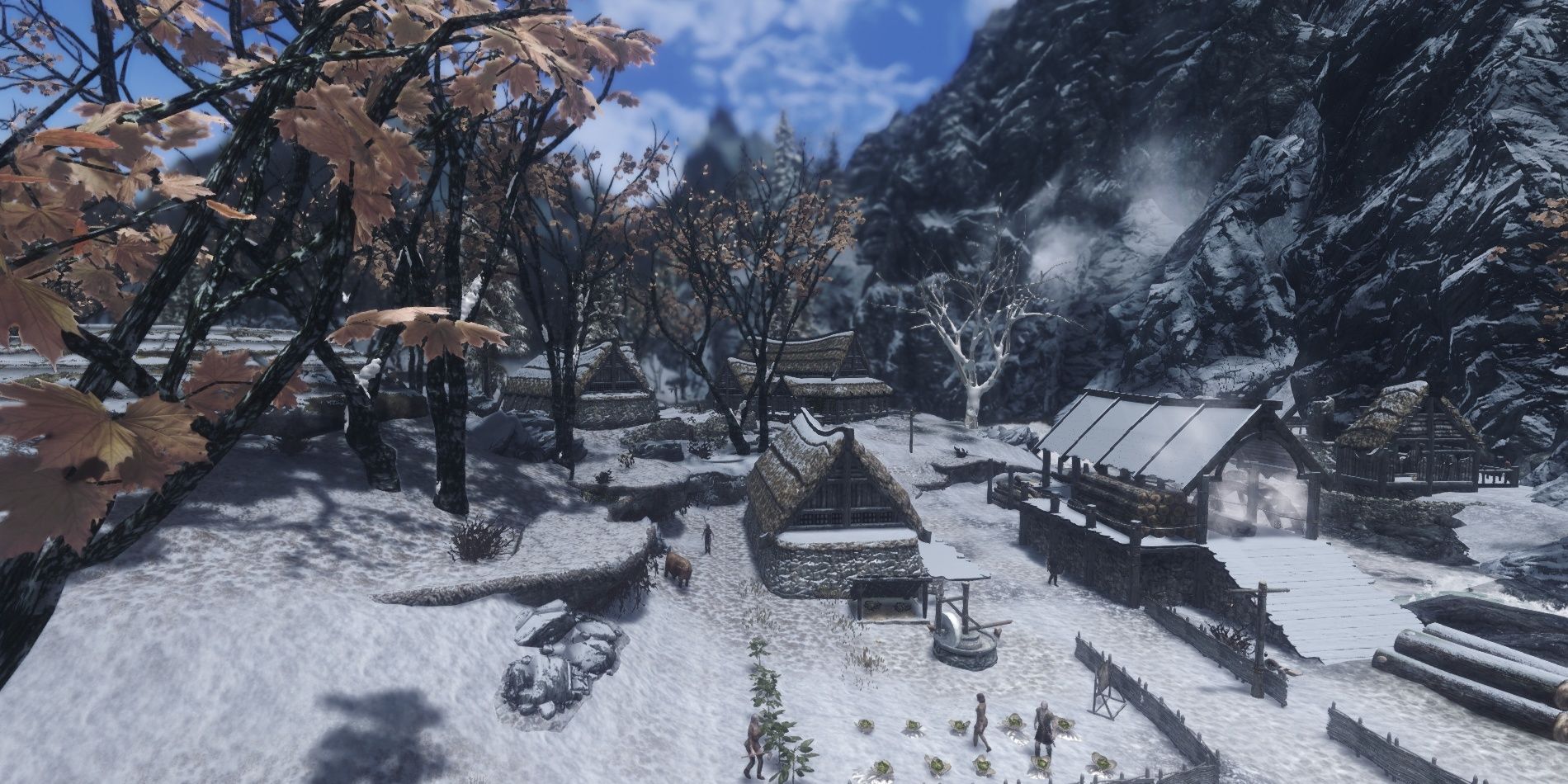 Winter Overhaul 2019 Mod Covers Exteriors In Snow In Skyrim