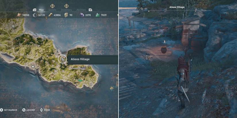 ac odyssey kind of treasure hunt start