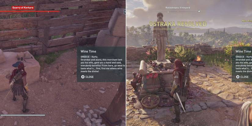 ac odyssey kind of treasure hunt wine locations