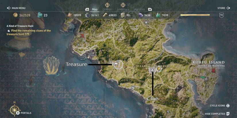 ac odyssey kind of treasure hunt wine