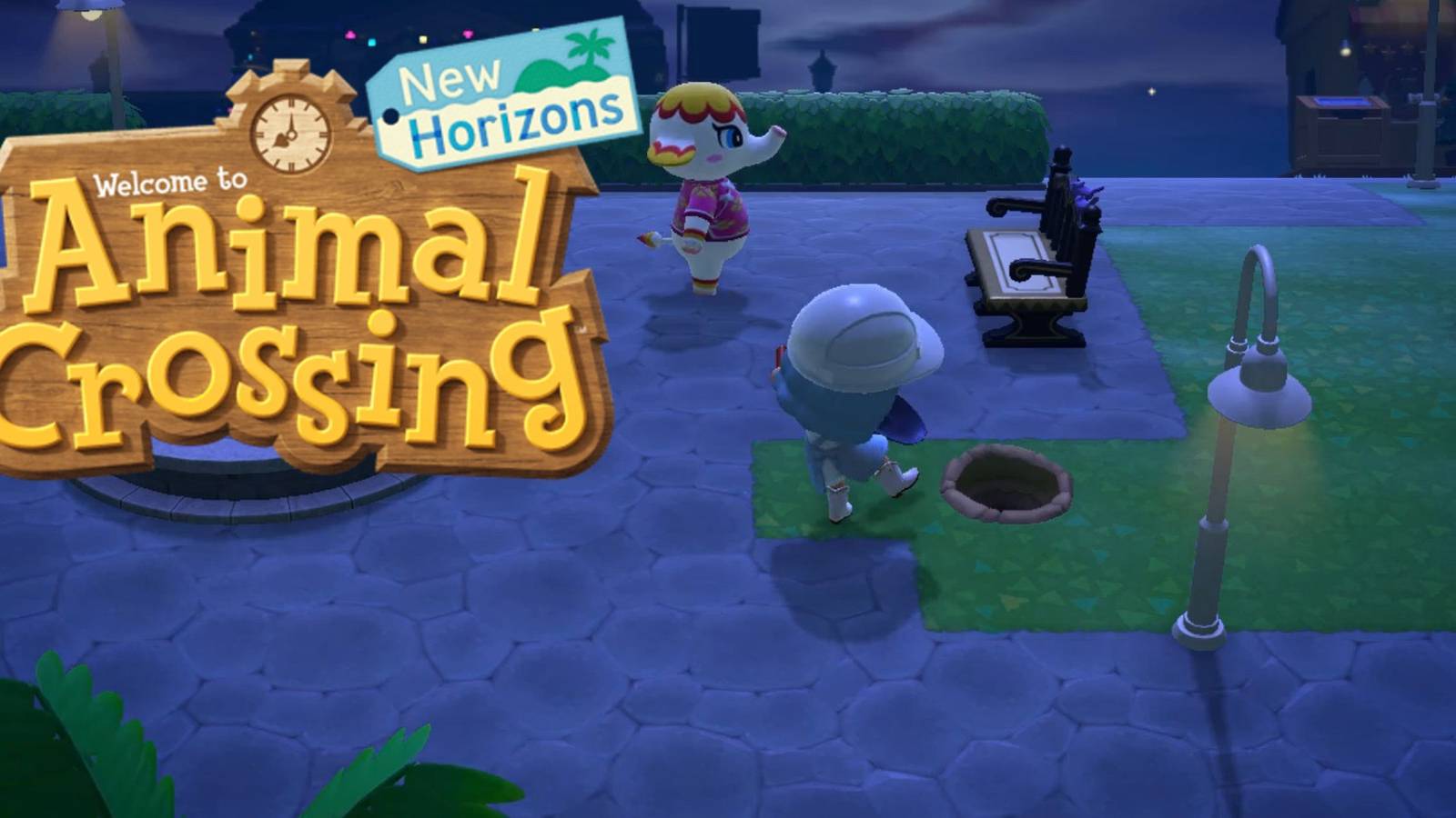 acnh logo and digging