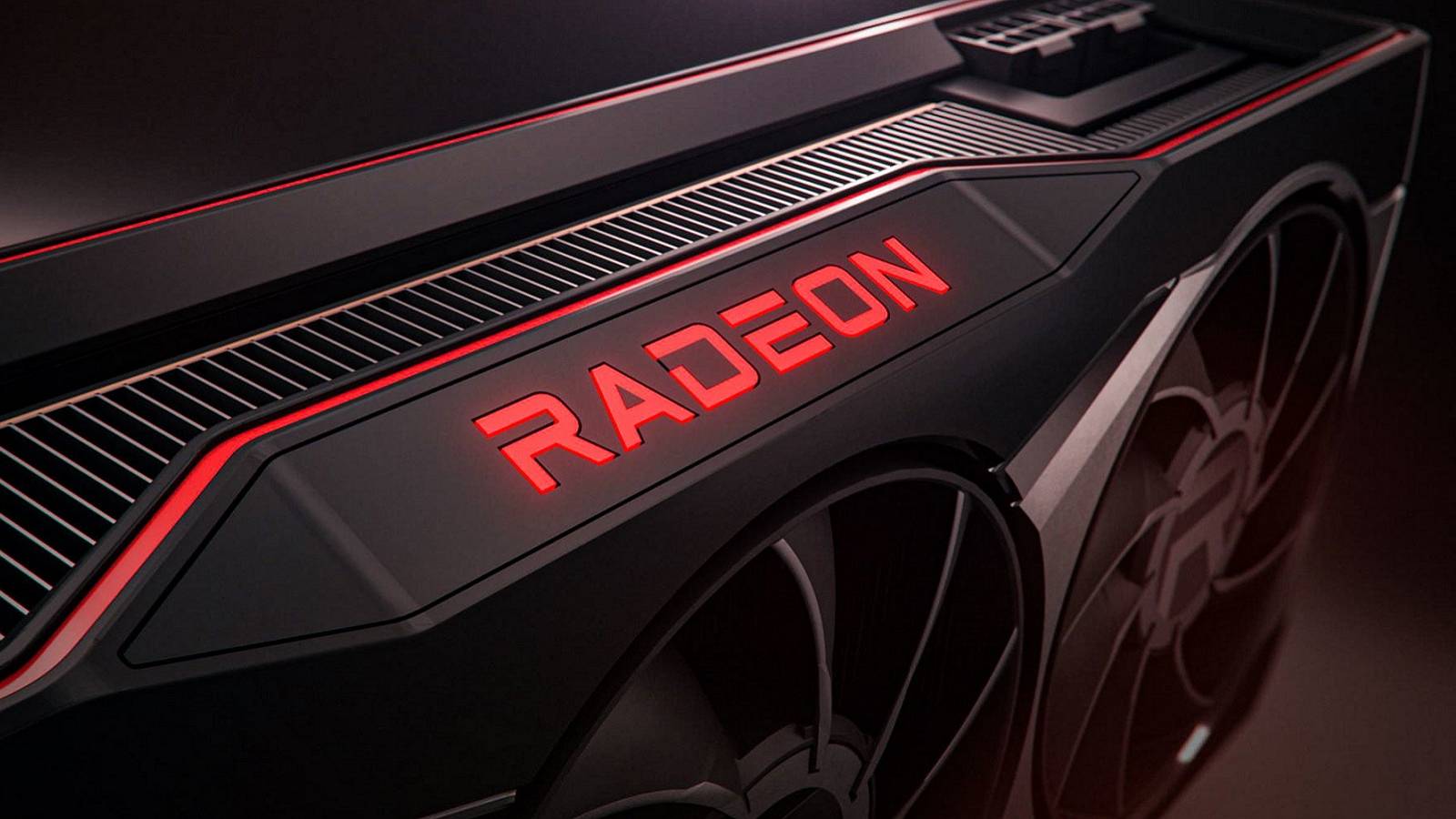 A close up photo of an AMD Radeon graphics card.