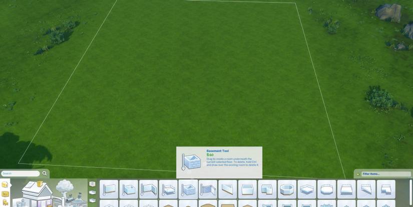 an empty lot in the sims 4