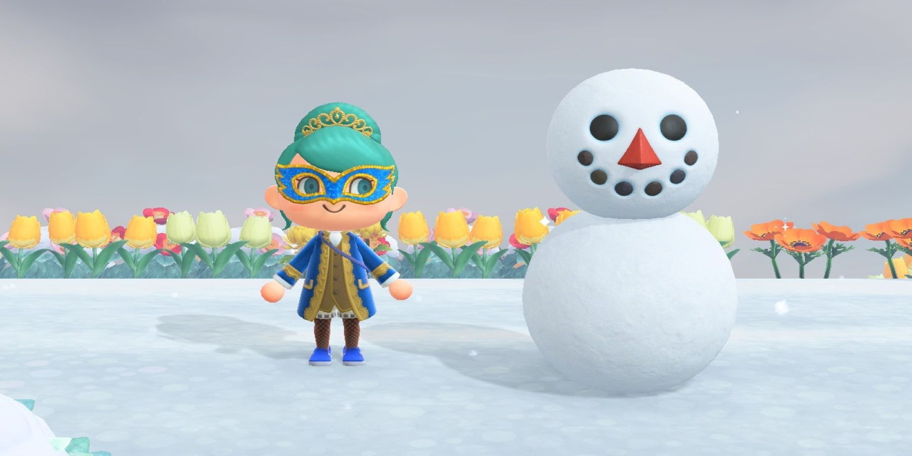 animal crossing snowboy and villager