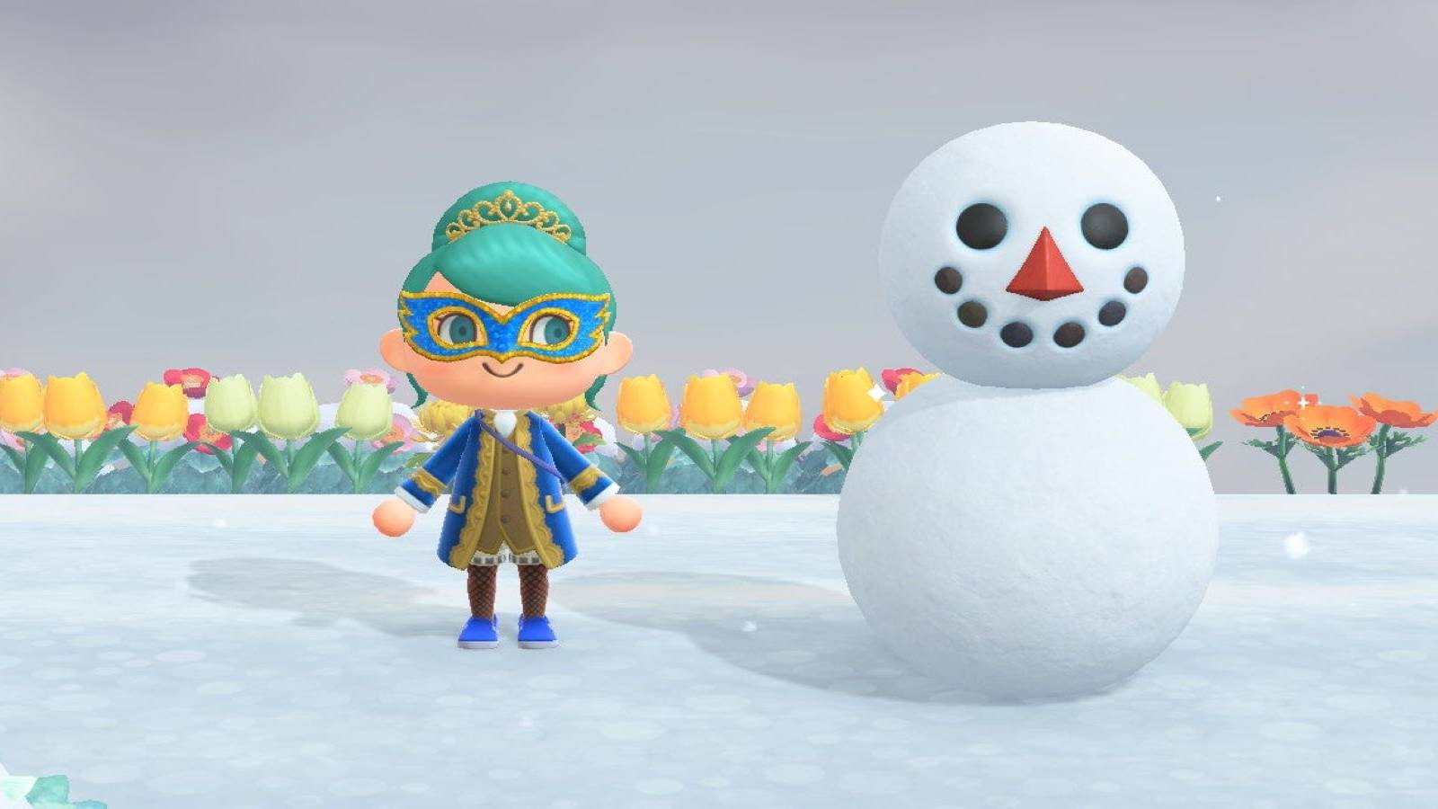 animal crossing snowboy and villager
