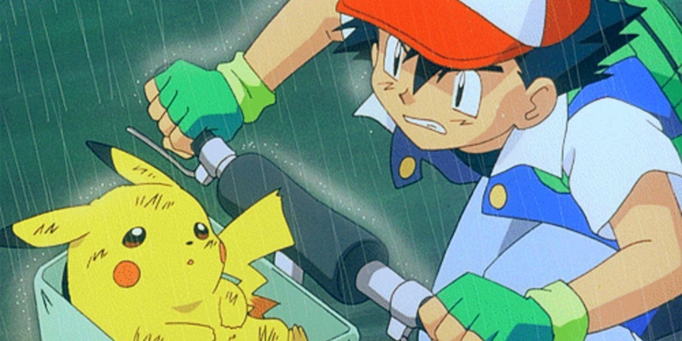 ash-pikachu-biking-in-the-rain