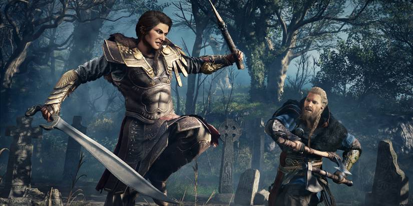 assassins creed valhalla kassandra eivor fight