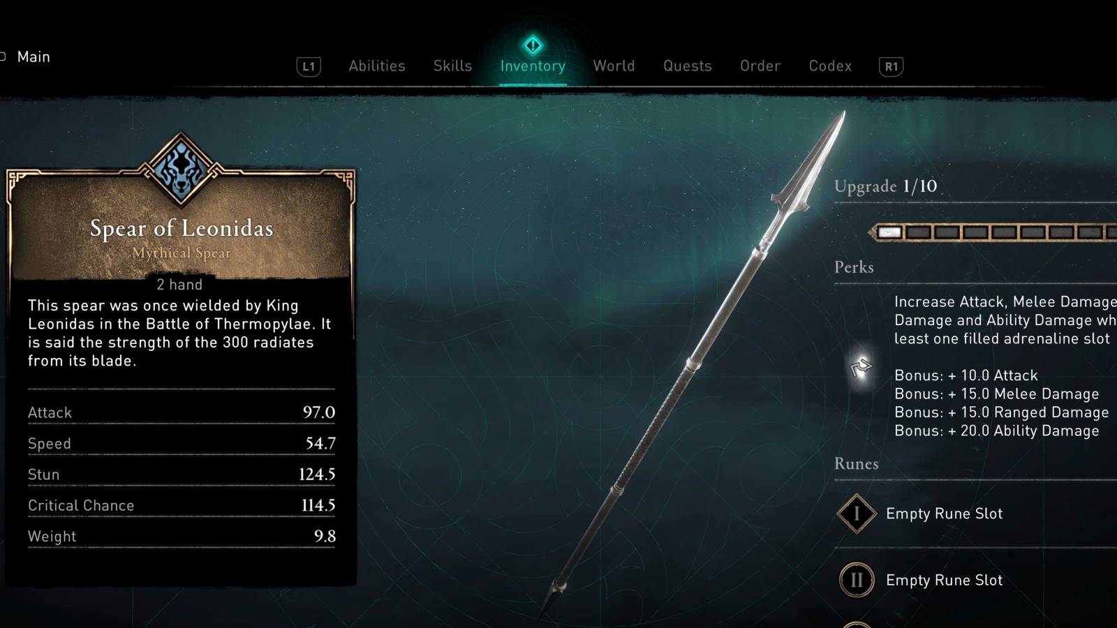 assassins creed valhalla spear of leonidas