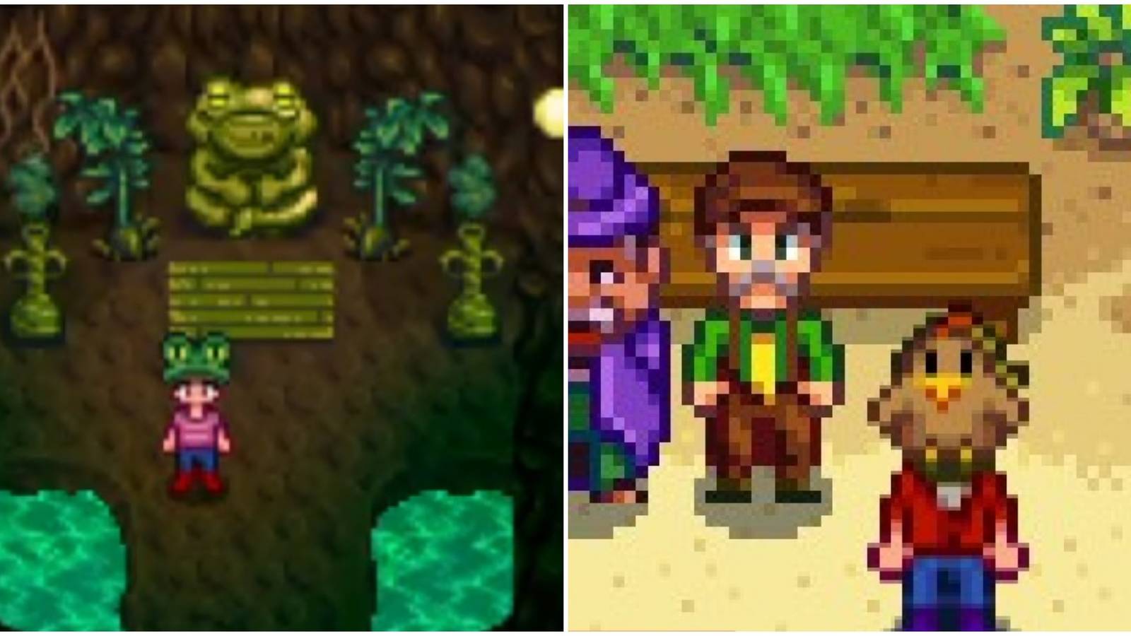 frog hat and chicken hat stardew valley